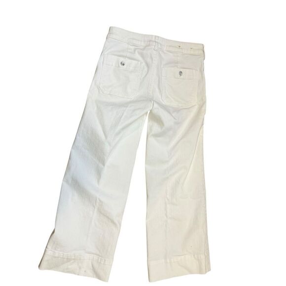 Anthropologie Pilcro Wide-Leg White Denim Jean Pants Size 26 - Picture 6 of 12